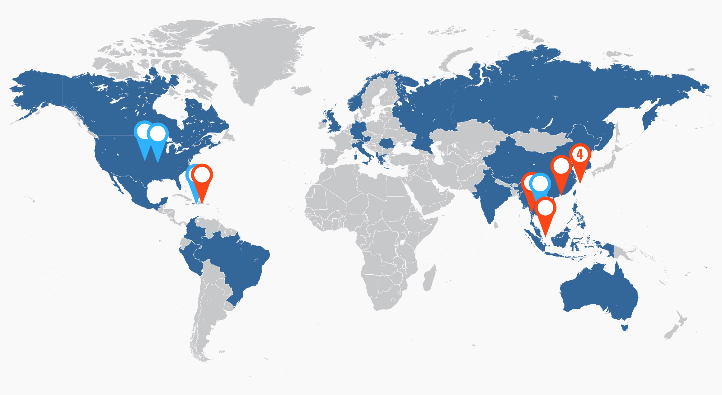 Countries where we have ministered